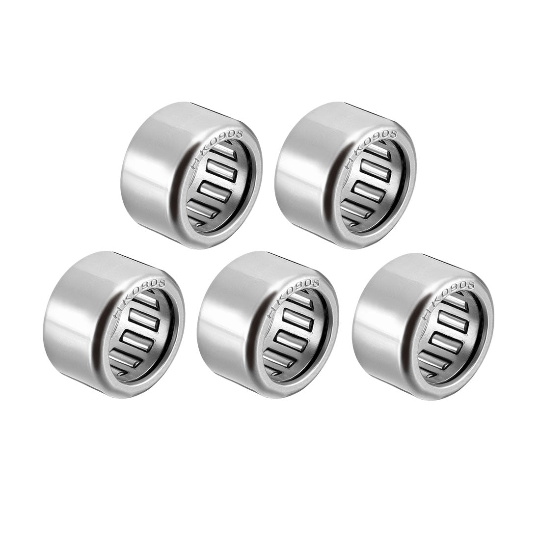 uxcell Uxcell HK Series Needle Roller Bearings, Stamping Steel Drawn Cup Metric