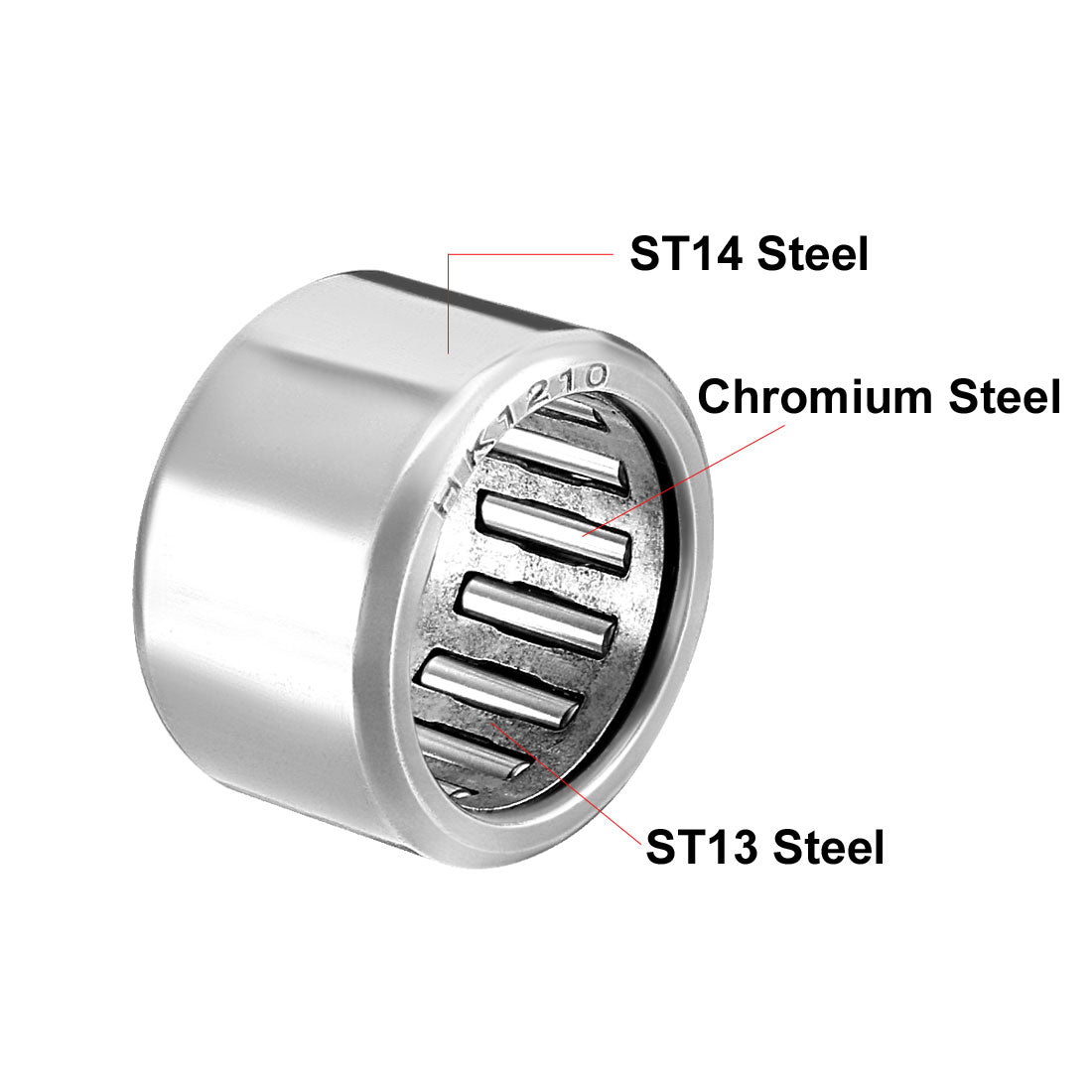 Harfington Needle Roller Bearings, Open End, Stamping Steel Drawn Cup, Metric