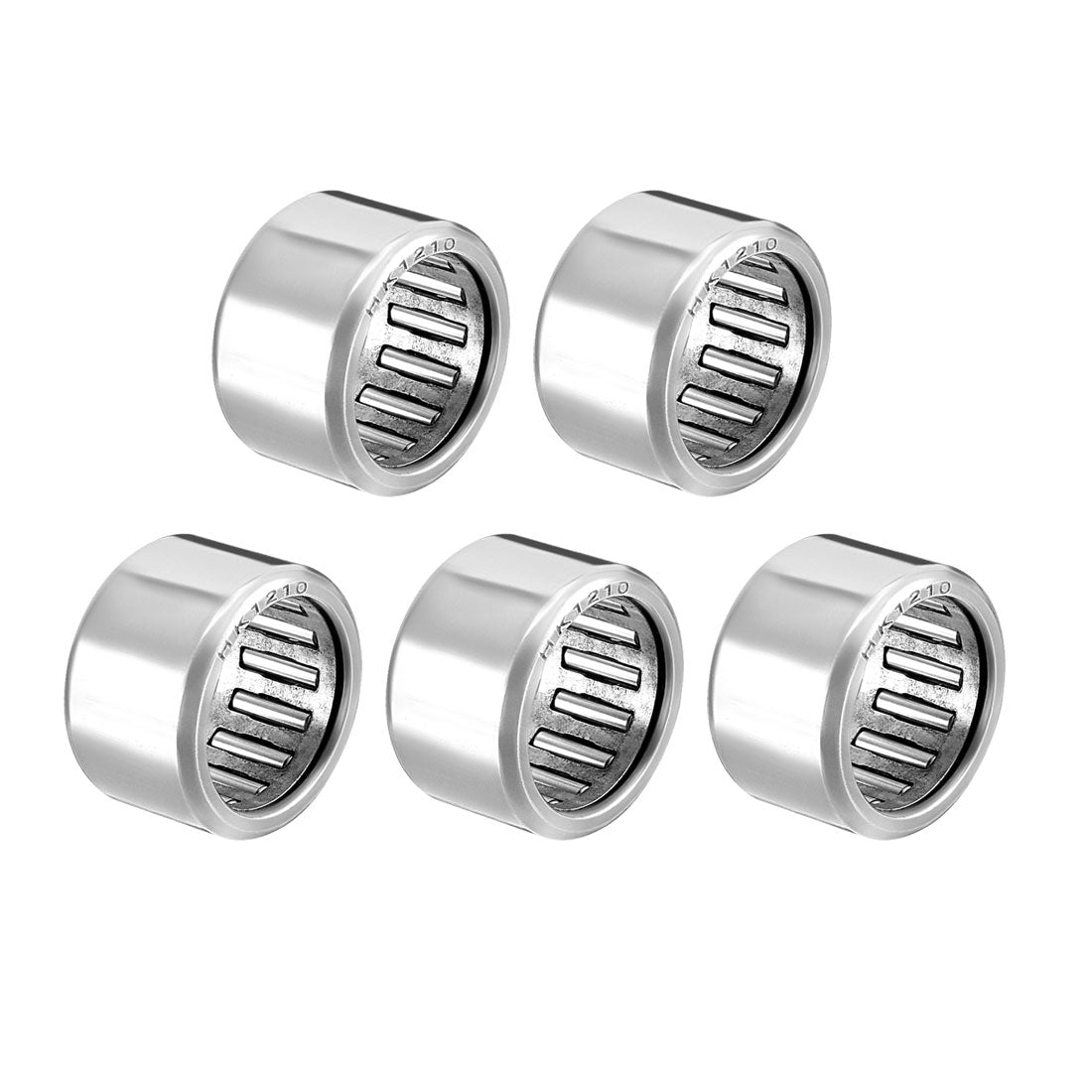 uxcell Uxcell HK Series Needle Roller Bearings, Stamping Steel Drawn Cup Metric