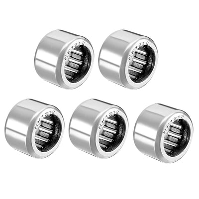 Harfington Uxcell HK Series Needle Roller Bearings, Stamping Steel Drawn Cup Metric