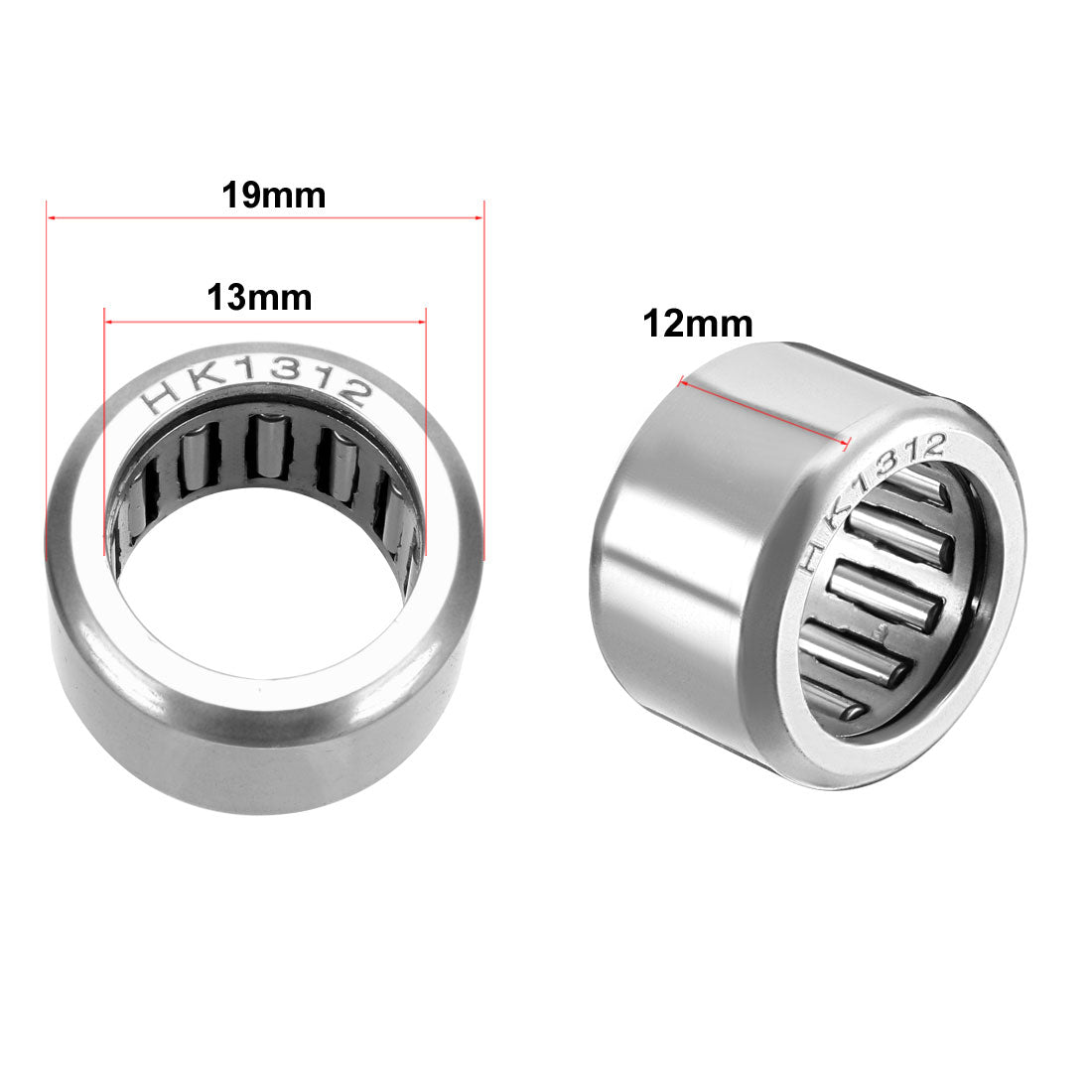 Harfington Needle Roller Bearings, Open End, Stamping Steel Drawn Cup, Metric