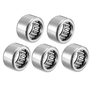 Harfington Uxcell HK Series Needle Roller Bearings, Stamping Steel Drawn Cup Metric