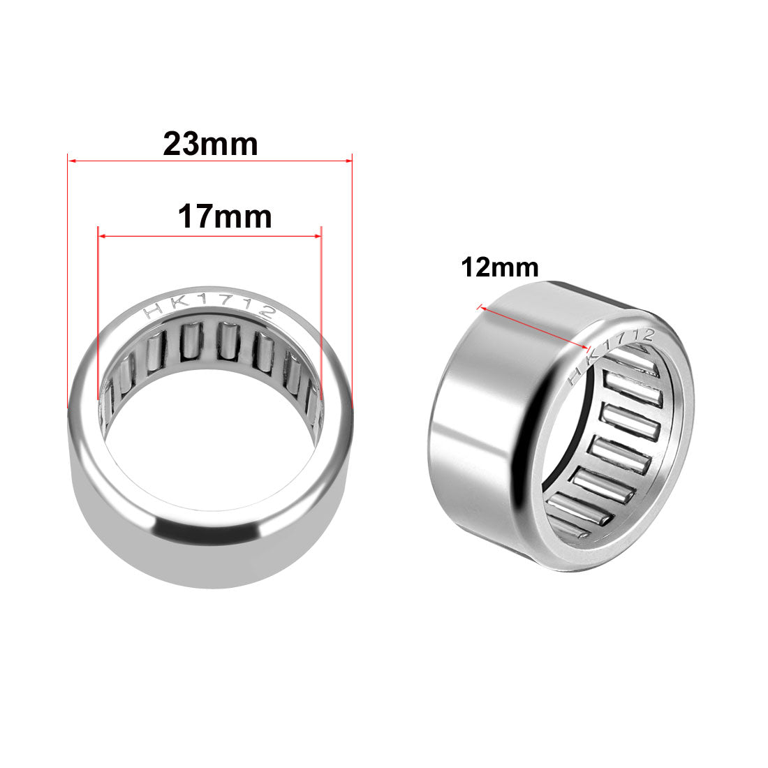 Harfington Needle Roller Bearings, Open End, Stamping Steel Drawn Cup, Metric