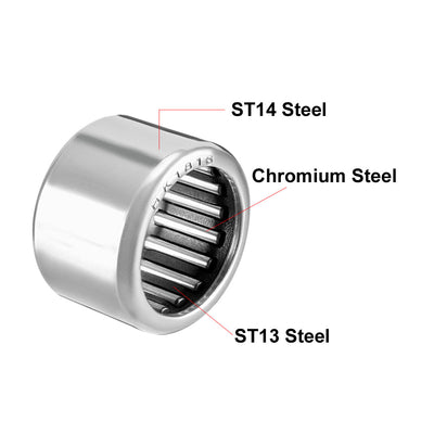Harfington Needle Roller Bearings, Open End Stamping Steel Drawn Cup, Metric
