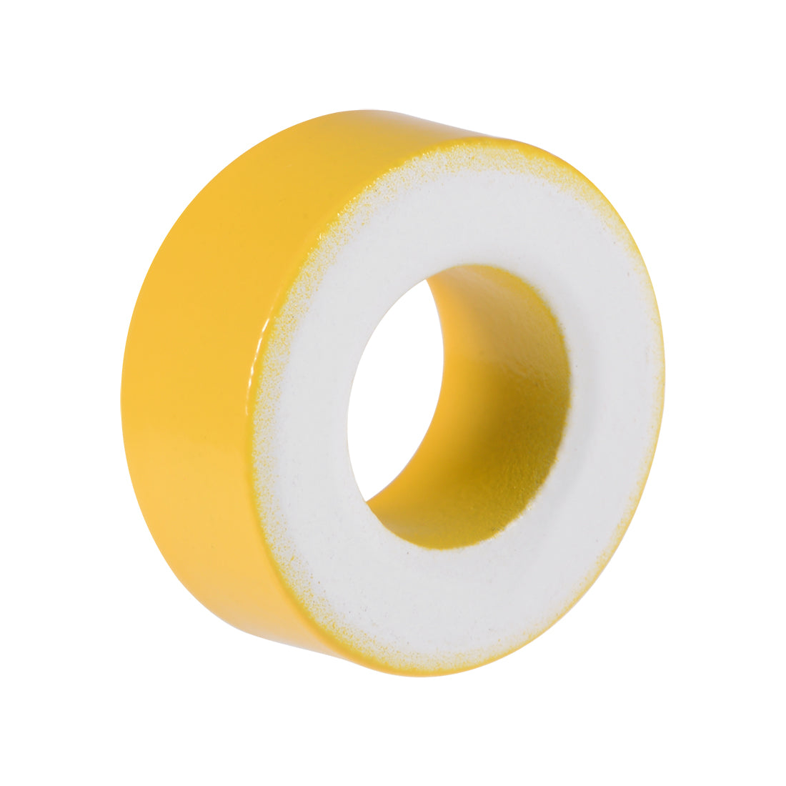Harfington 14.2 x 27.3 x 11mm Ferrite Ring Iron Powder Toroid Cores Yellow White