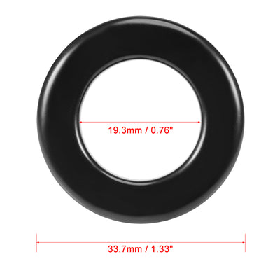 Harfington 19.3 x 33.7 x 11.3mm Ferrite Ring Iron Powder Toroid Cores Black Gray
