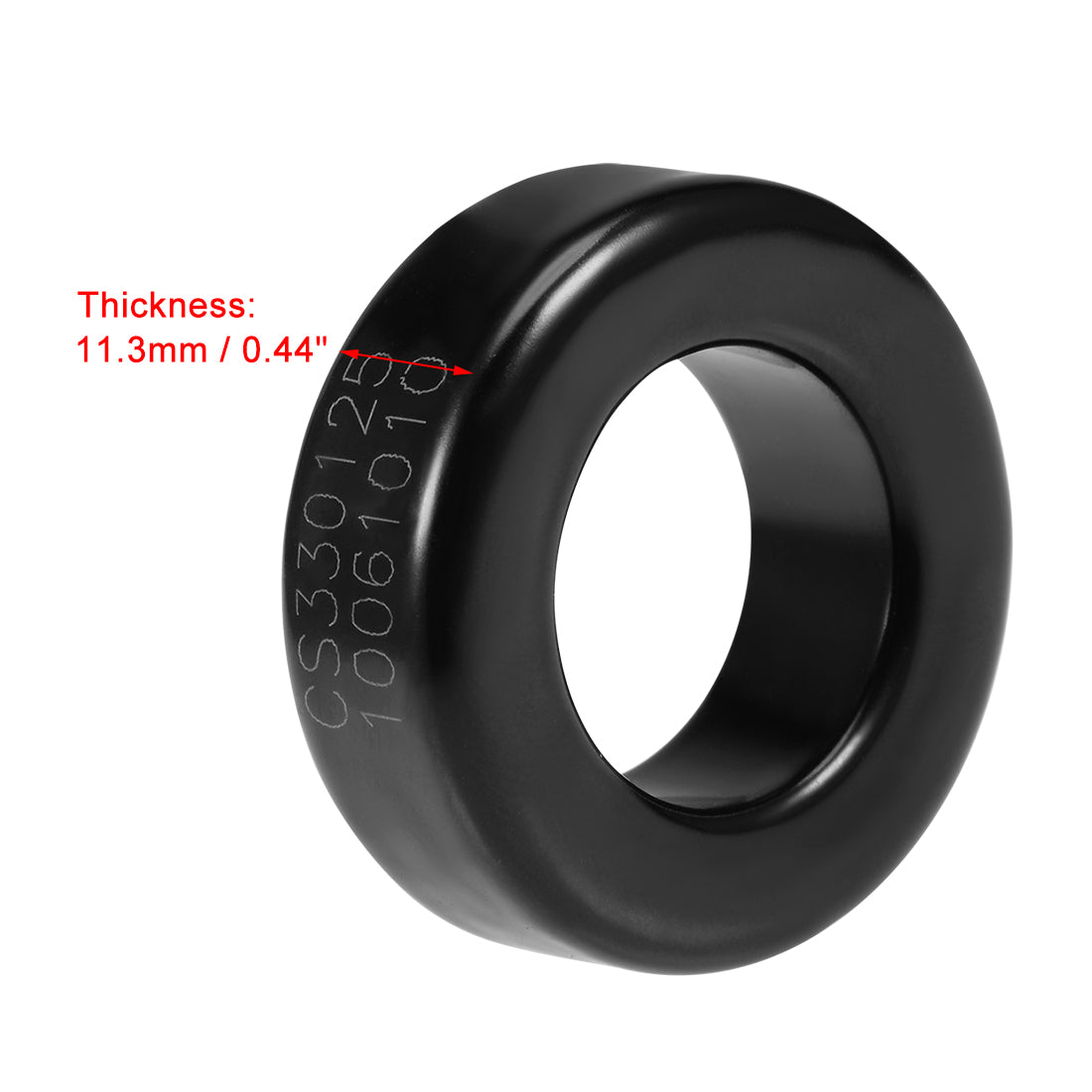 Harfington 19.3 x 33.7 x 11.3mm Ferrite Ring Iron Powder Toroid Cores Black Gray
