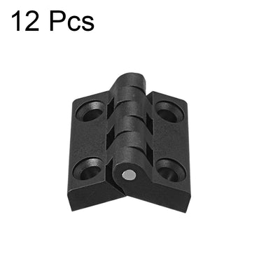 Harfington 12pcs Cabinet Gate Closet Door 47mm Length ABS Nylon Hinge