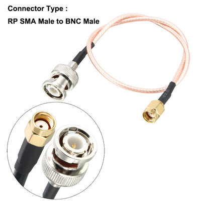 Harfington 13" RG316 RP SMA Male to BNC Male RF Coaxial Adapter Connector
