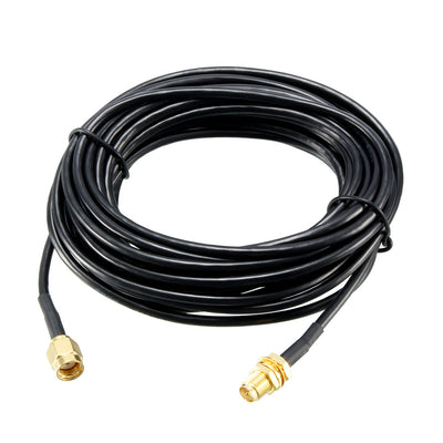 Harfington 196" RG174 RP SMA Female to RP SMA Male RF Coaxial Adapter Connector