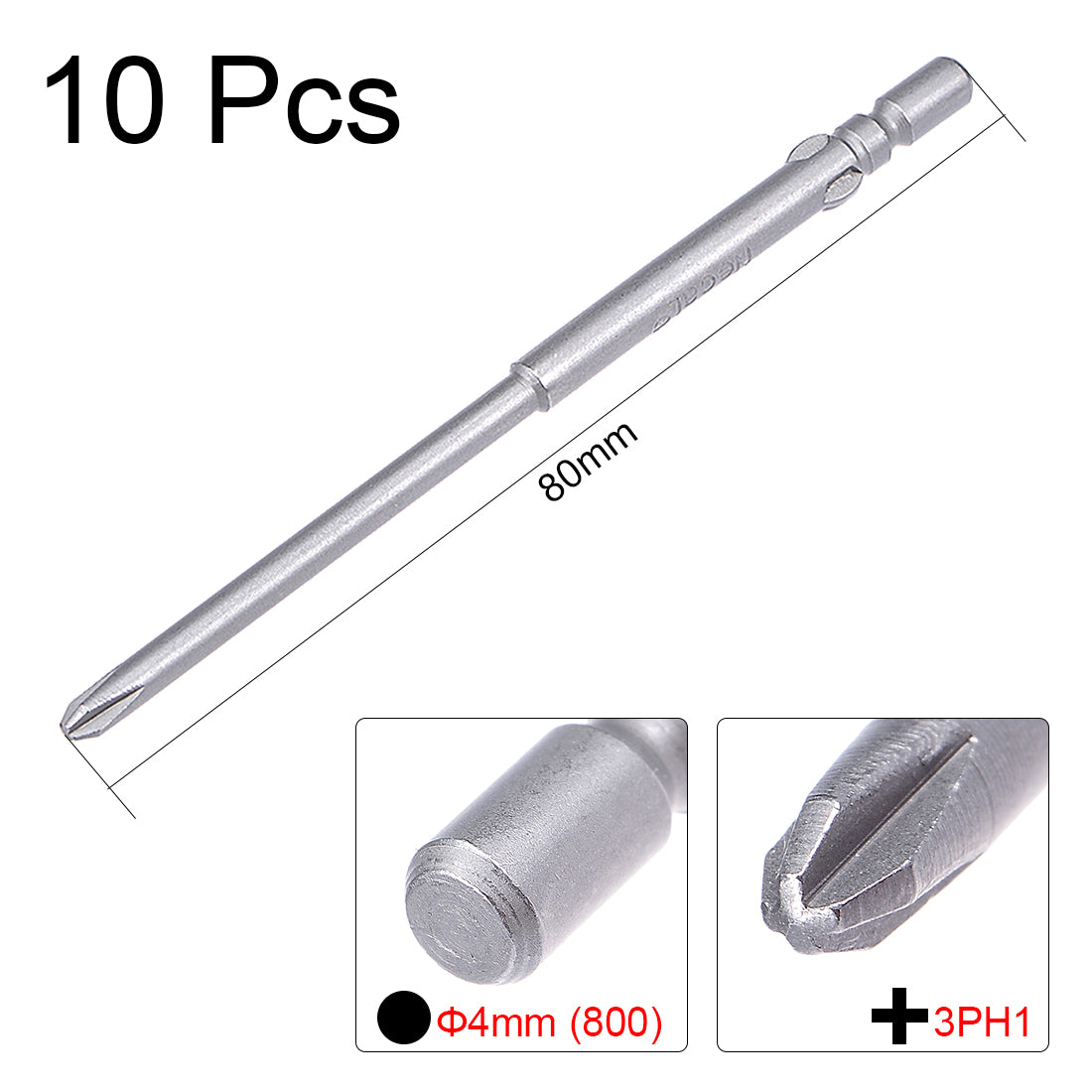 Harfington 3mm PH1 Magnetic S2 Phillips Screwdriver Bits