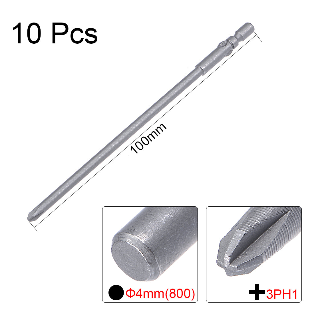 Harfington 3mm PH1 Magnetic S2 Phillips Screwdriver Bits