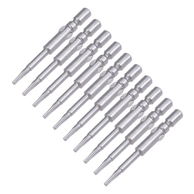 Harfington 10 Pcs Sandblasting Magnetic Torx Screwdriver Bits