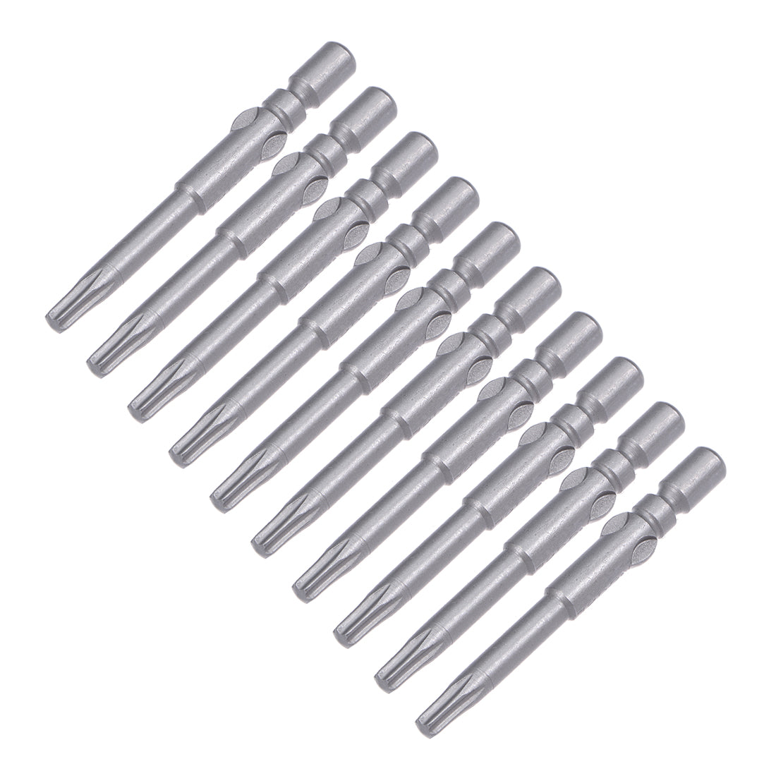 Harfington 10 Pcs Sandblasting Magnetic Torx Screwdriver Bits
