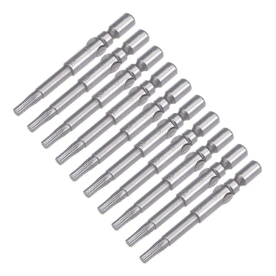 Harfington 10 Pcs Sandblasting Magnetic Torx Screwdriver Bits