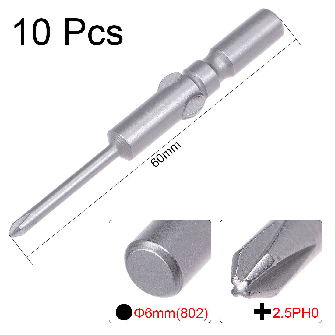Harfington PH0 Magnetic S2 Phillips Screwdriver Bits