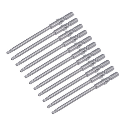 Harfington 10 Pcs Sandblasting Magnetic Torx Screwdriver Bits