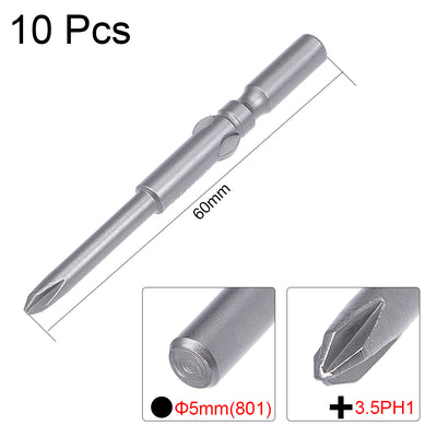 Harfington 5mm Shank PH1 Magnetic S2 Phillips Screwdriver Bit