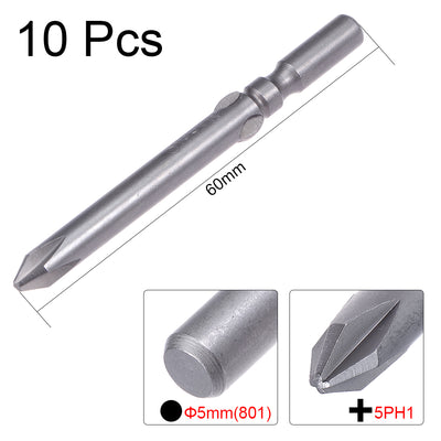 Harfington 5mm Shank PH1 Magnetic S2 Phillips Screwdriver Bit