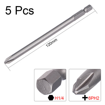 Harfington H1/4 Shank PH2 Phillips Magnetic S2 Screwdriver Bit
