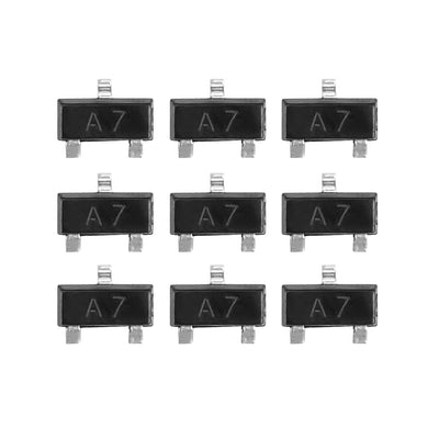Harfington 150pcs Surface Mounted Devices High-Speed Switching Recrifiers Diode 0.2A 71V 225nW SOT-23,Ifm=100mA