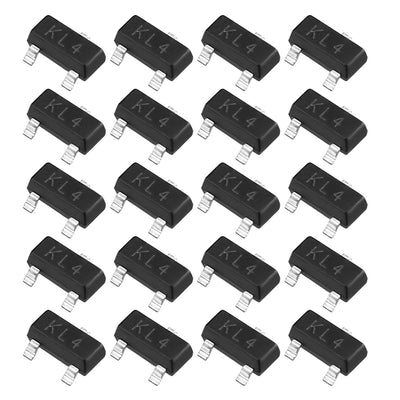 Harfington 150pcs Surface Mounted Devices Ultra Fast Recovery Rectifier Diode 0.2A 30V 200mW SOT-23,Ifm=200mA
