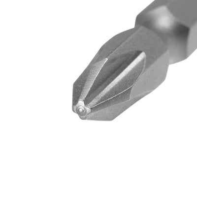 Harfington 2pcs 200mm 1/4" Hex Shank PH2 Magnetic Phillips Double-Ended Screwdriver Bits S2