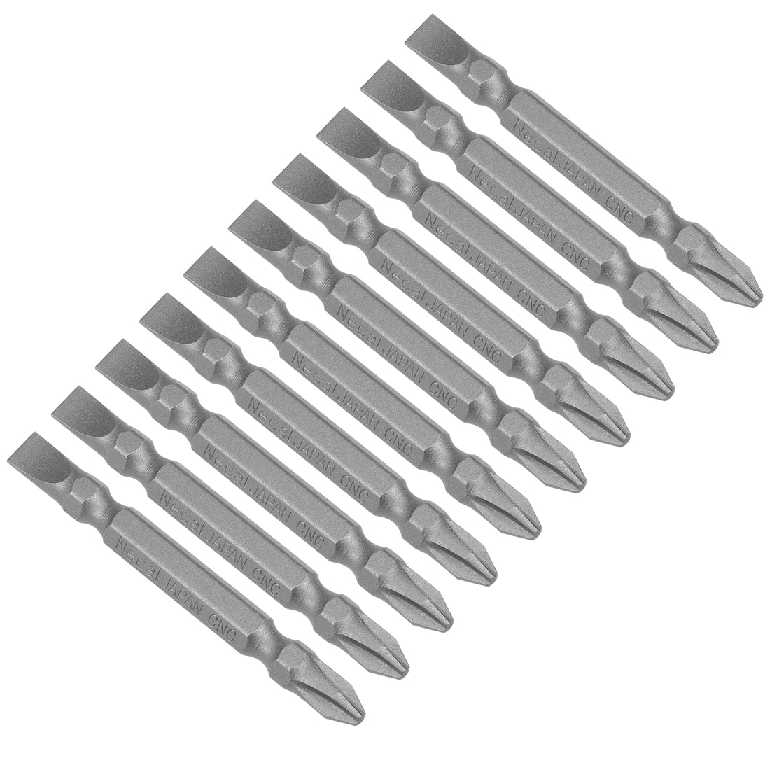 Harfington 10Pcs 65mm Long S2 Magnetic Phillips-Slotted Screwdriver Bits 6PH2 SL6 Hex Head