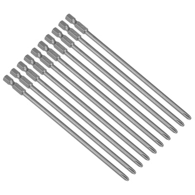 Harfington 10pcs 150mm 1/4" Hex Shank 4.5mm PH2 Magnetic Phillips Head Screwdriver Bits S2