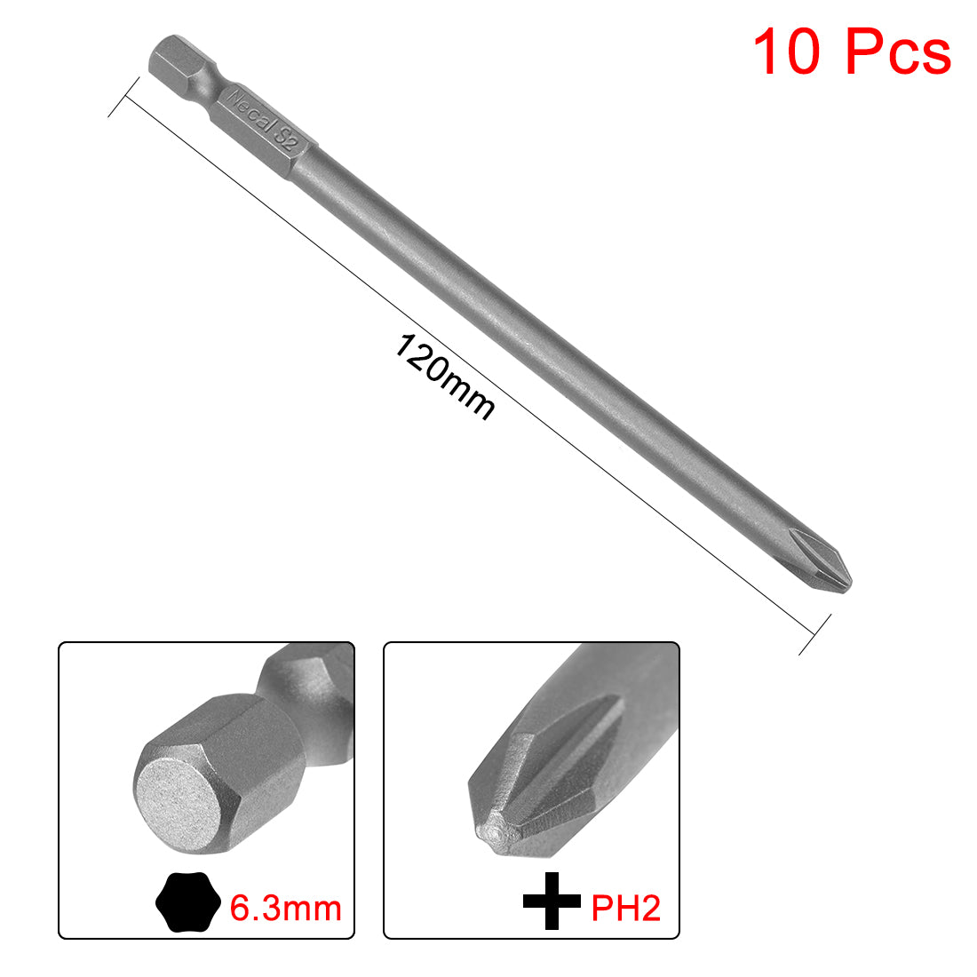 Harfington S2 Magnetic 1/4'' Hex Shank Phillips Screwdriver Bits