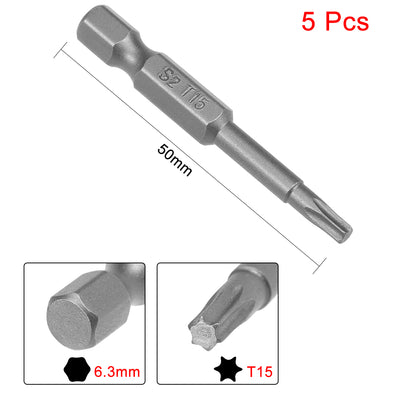 Harfington Magnetic Torx Screwdriver Bits, Hex Shank S2 Steel Power Tool