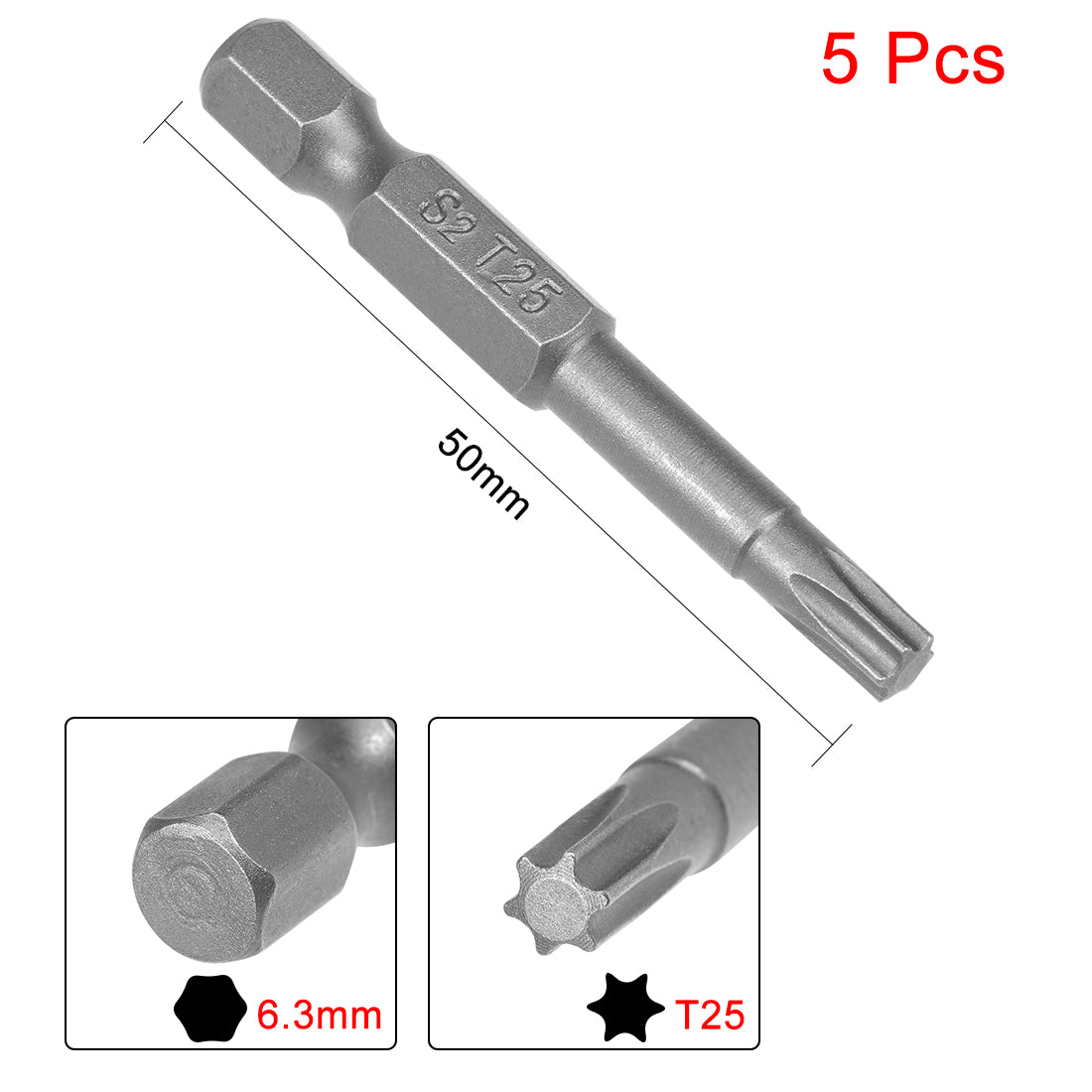 Harfington Magnetic Torx Screwdriver Bits, Hex Shank S2 Steel Power Tool