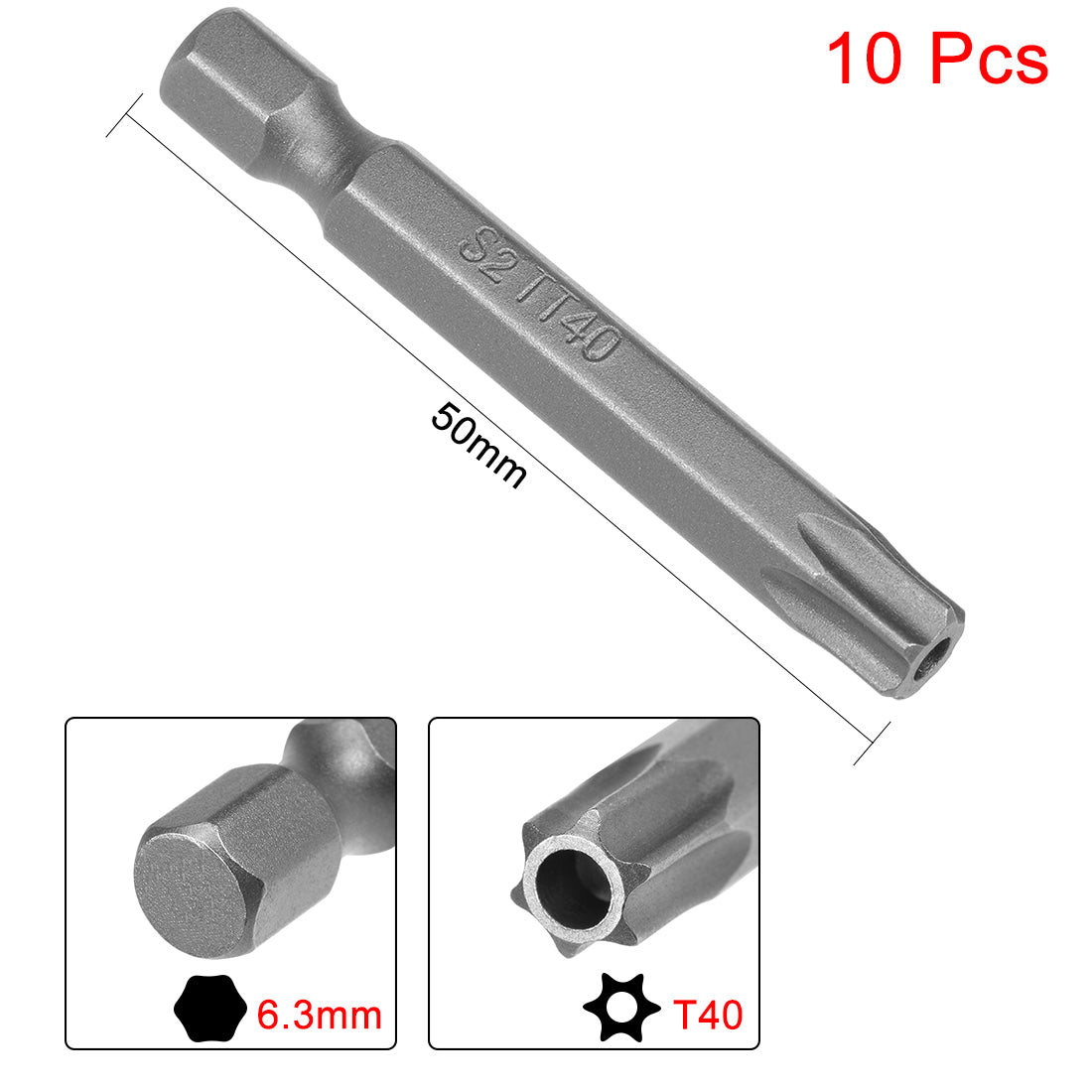 Harfington Magnetic Torx Screwdriver Bits, Hex Shank S2 Security Tamper Proof Screw Driver Kit Tools