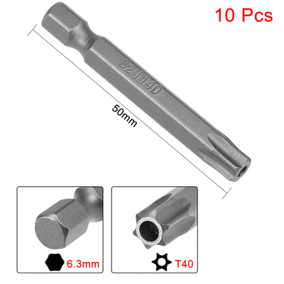 Harfington Magnetic Torx Screwdriver Bits, Hex Shank S2 Security Tamper Proof Screw Driver Kit Tools