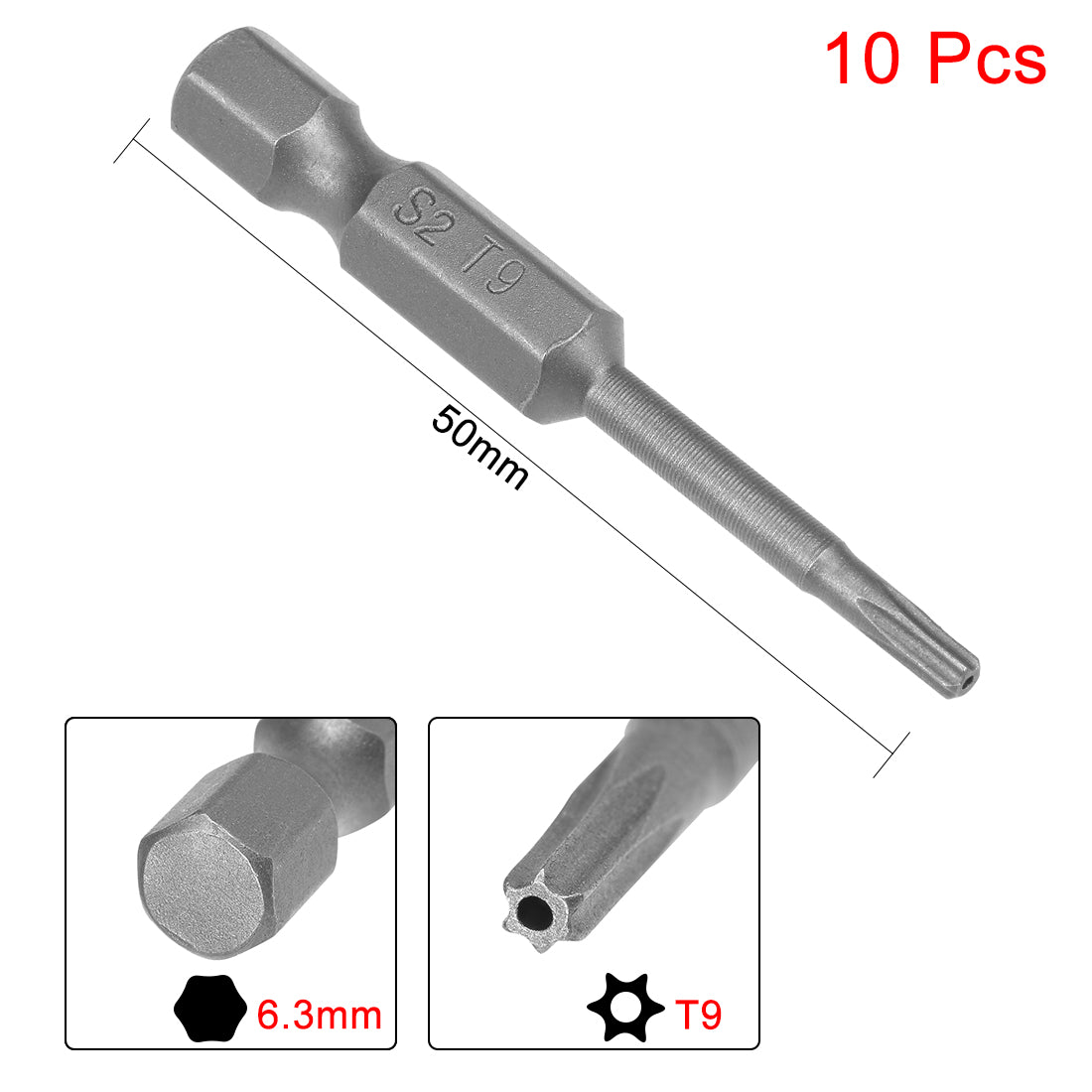 Harfington Magnetic Torx Screwdriver Bits, Hex Shank S2 Security Tamper Proof Screw Driver Kit Tools