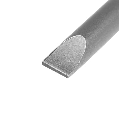 Harfington 10 Pcs 5mm Slotted Tip Magnetic Flat Head Screwdriver Bits, 1/4 Inch Hex Shank 4-inch Length S2 Power Tool