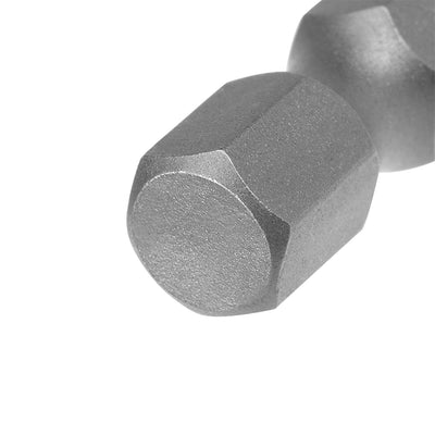 Harfington 10 Pcs 4mm Slotted Tip Magnetic Flat Head Screwdriver Bits, 1/4 Inch Hex Shank 3-inch Length S2 Power Tool