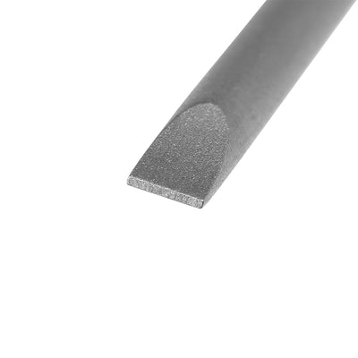 Harfington 10 Pcs 4mm Slotted Tip Magnetic Flat Head Screwdriver Bits, 1/4 Inch Hex Shank 2-inch Length S2 Power Tool (Sandblasting)