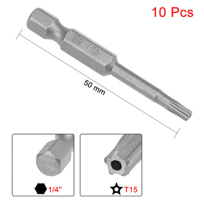 Harfington Magnetic 1/4" Hex Shank S2 Torx Screwdriver Bits