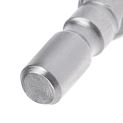 Harfington 10 Pcs 40mm Long 4mm Dia Round Shank H2 Magnetic Hex Screwdriver Bits S2 High Alloy Steel