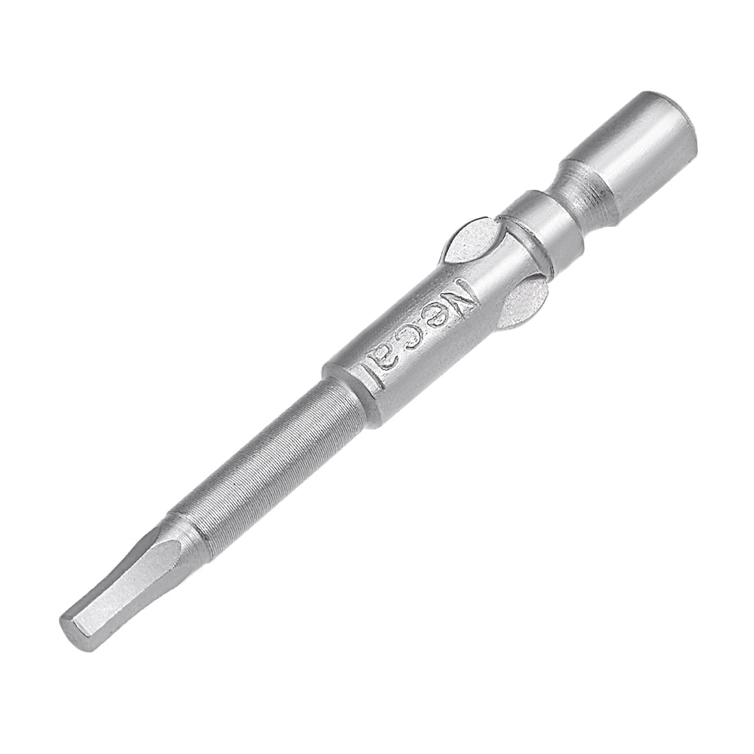 Harfington 10 Pcs 40mm Long 4mm Dia Round Shank H2 Magnetic Hex Screwdriver Bits S2 High Alloy Steel