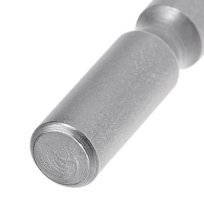 Harfington 20 Pcs 60mm Long 5mm Dia Round Shank H3 Magnetic Hex Screwdriver Bits S2 High Alloy Steel