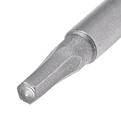 Harfington 2 Pcs 60mm Long 5mm Dia Round Shank H2 Magnetic Hex Screwdriver Bits S2 High Alloy Steel