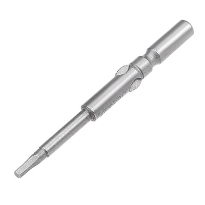 Harfington 2 Pcs 60mm Long 5mm Dia Round Shank H2 Magnetic Hex Screwdriver Bits S2 High Alloy Steel
