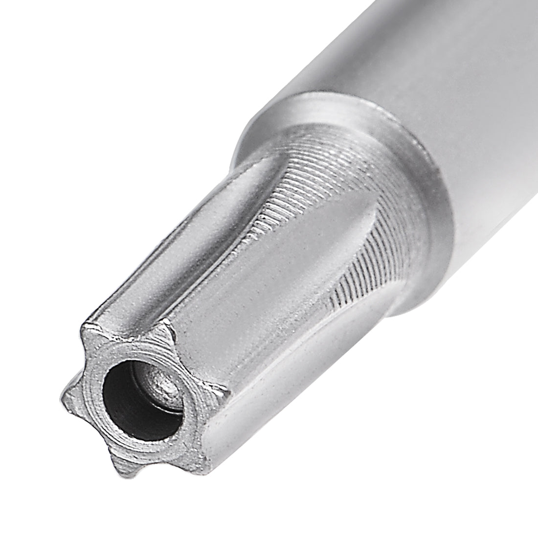 Harfington 10Pcs 60mm Long 5mm Dia Round Shank Magnetic Torx Security Screwdriver Bits S2 High Alloy Steel