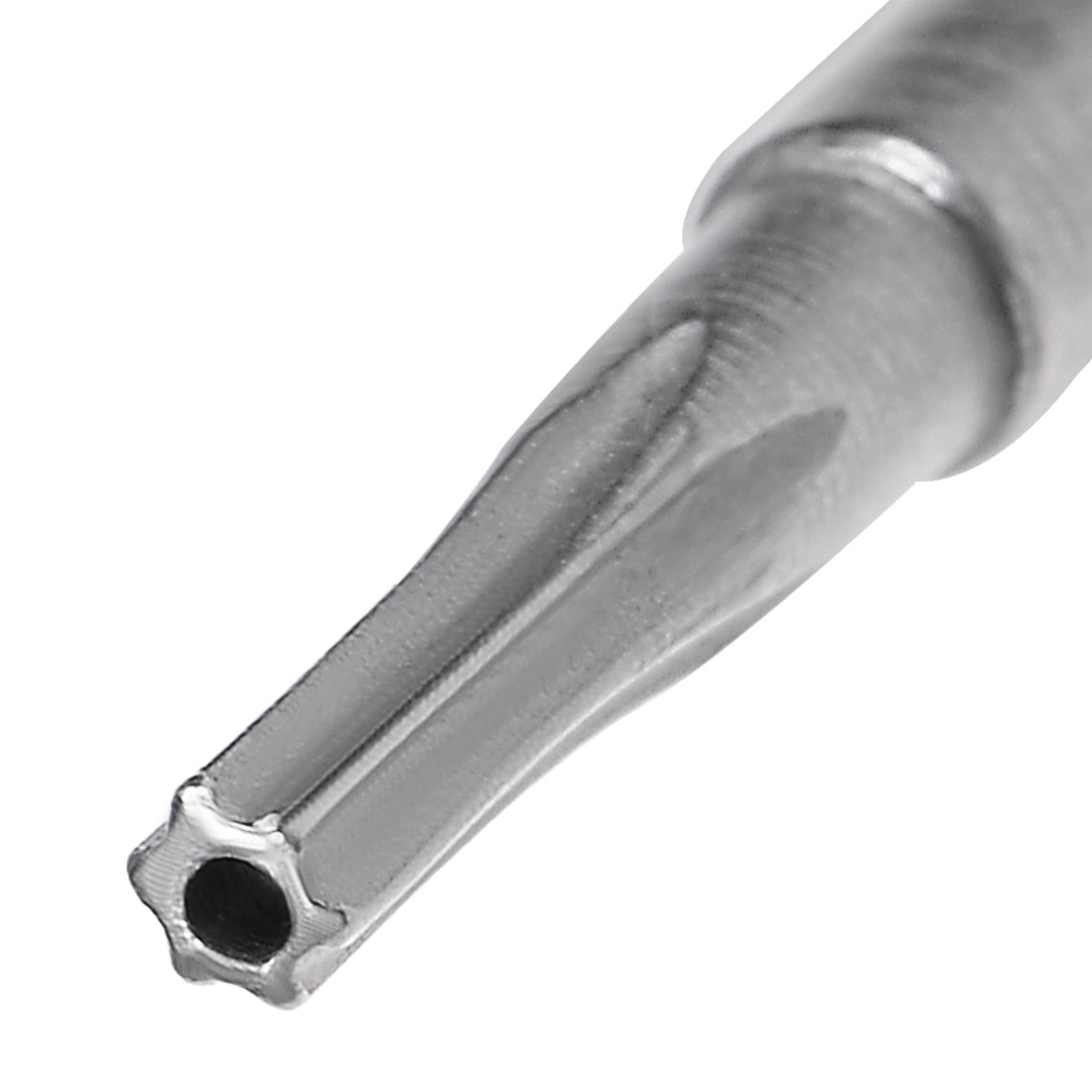 Harfington 10Pcs 60mm Long 6mm Dia Round Shank Magnetic Torx Security Screwdriver Bits S2 High Alloy Steel