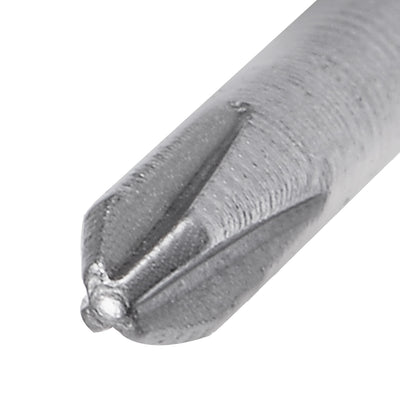 Harfington 10 Pcs 4mm Round Shank 60mm Length 2mm PH0 Phillips Magnetic Screwdriver Bits