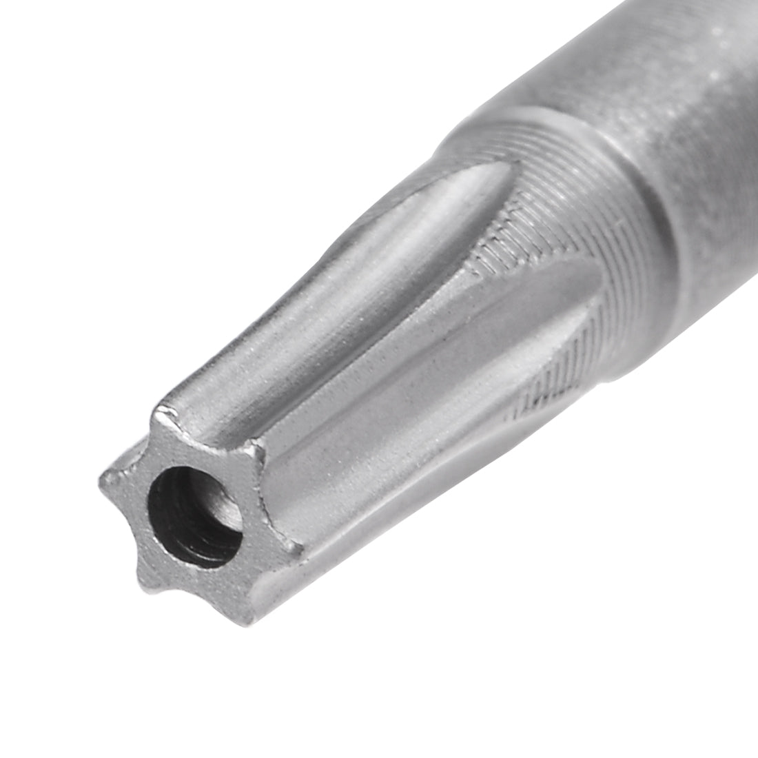 Harfington 10Pcs 60mm Long 6mm Dia Round Shank Magnetic Torx Security Screwdriver Bits S2 High Alloy Steel