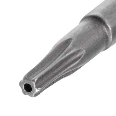 Harfington 10 Pcs 1/4" Hex Shank T7 Magnetic Security Torx Screwdriver Bits 100mm Length