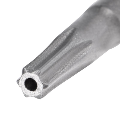 Harfington 10 Pcs 1/4" Hex Shank T8 Magnetic Security Torx Screwdriver Bits 100mm Length